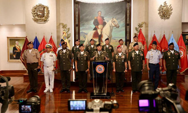 Fuerza Armada venezolana advierte que actuará de manera “decidida” ante presuntos planes desestabilizadores