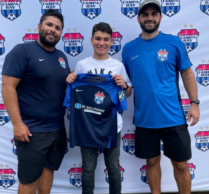 Zuliano Santiago Urdaneta es becado por el Equipo Tampa Bay United de Estados Unido para jugar en la MLS Next