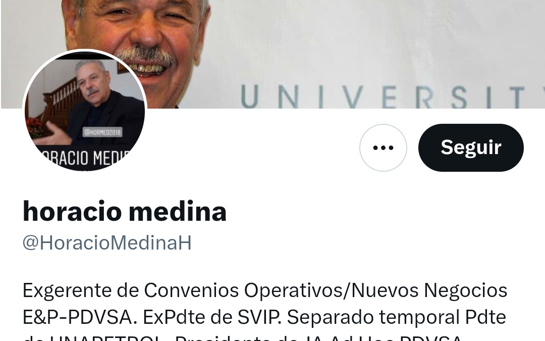 TWITTERAZO: @HoracioMedinaH «Citgo entró en remate por la irresponsable política de confiscaciones adelantadas durante el período de Chávez»