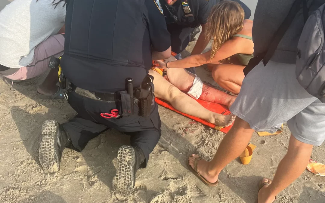 Tiburón atacó a una mujer que nadaba en una playa de Nueva York