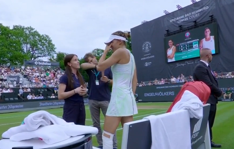 Una de las mejores tenistas del US Open rompió en llanto tras quedar eliminada