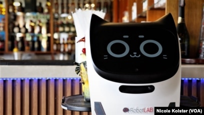 El primer robot mesero en Venezuela atrae clientes y sirve café a Maduro