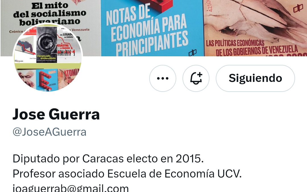 TWITTERAZO: @JoseAGuerra «Maduro ya en manos de China, y ahora con nuevos acuerdos, puede acentuar su autoritarismo»