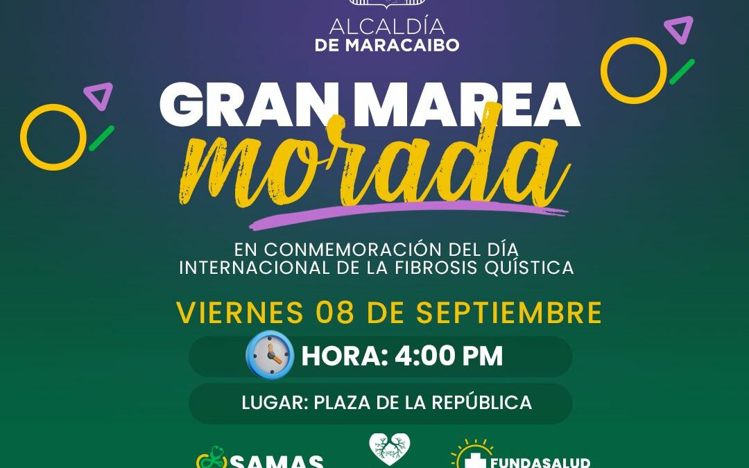 Alcaldía de Maracaibo y la Fundación Guerreros por la Vida invitan a la Marea Morada