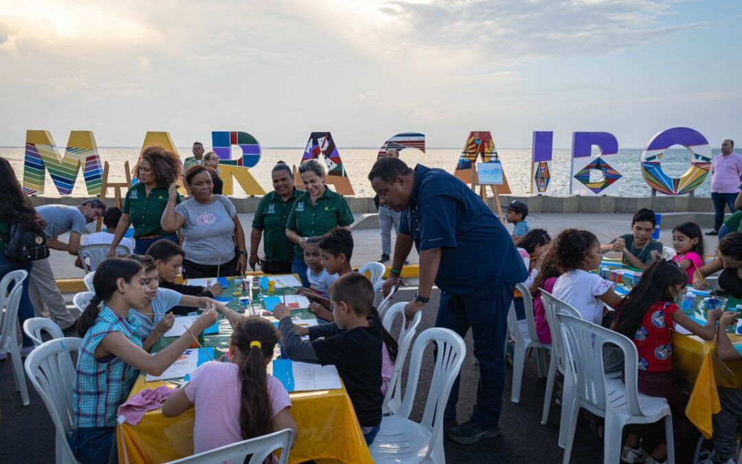 Niños pintan a Maracaibo en su 494 aniversario (FOTOS)