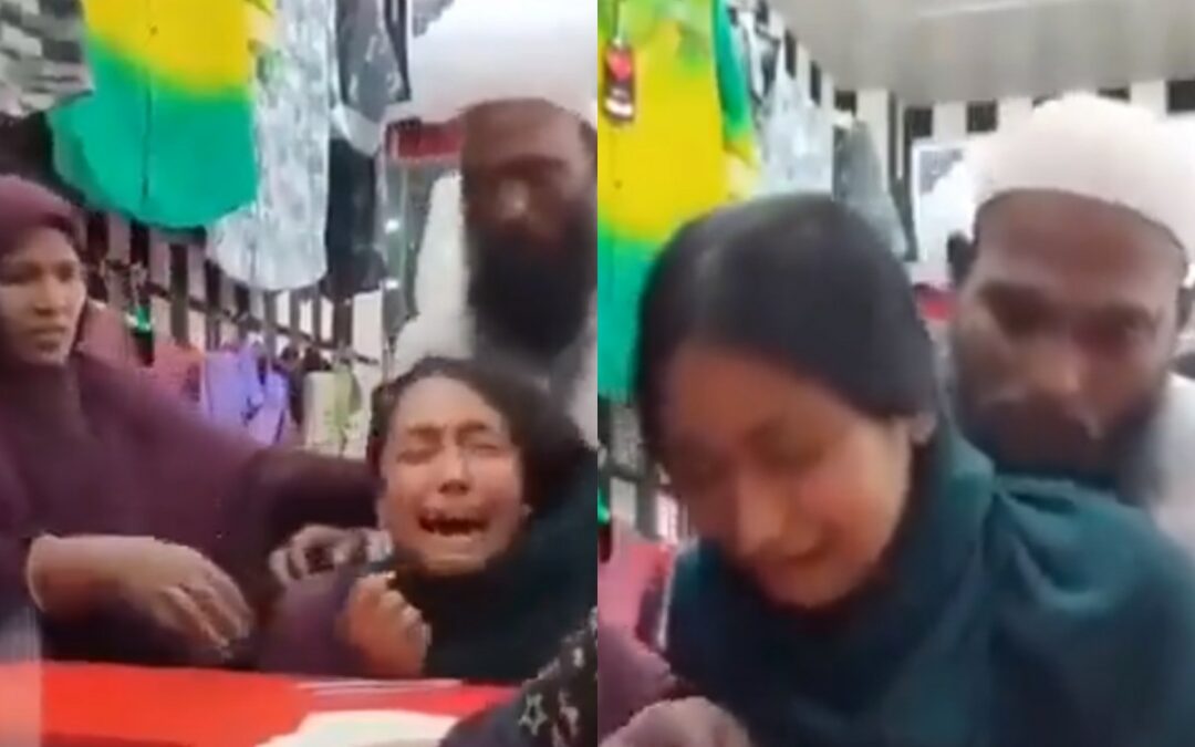 ¡INDIGNANTE! Niña musulmana llora al ser obligada por sus padres a casarse con hombre de 40 años (VIDEO)