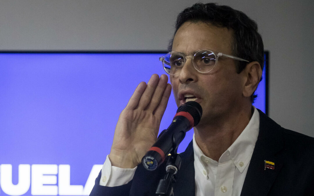 Capriles reconoce que no hay ambiente de primarias: «tenemos un desafío gigantesco»