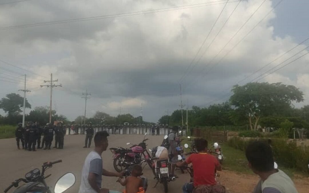 Yukpas burlaron cerco policial y militar que les impedía avanzar a Maracaibo