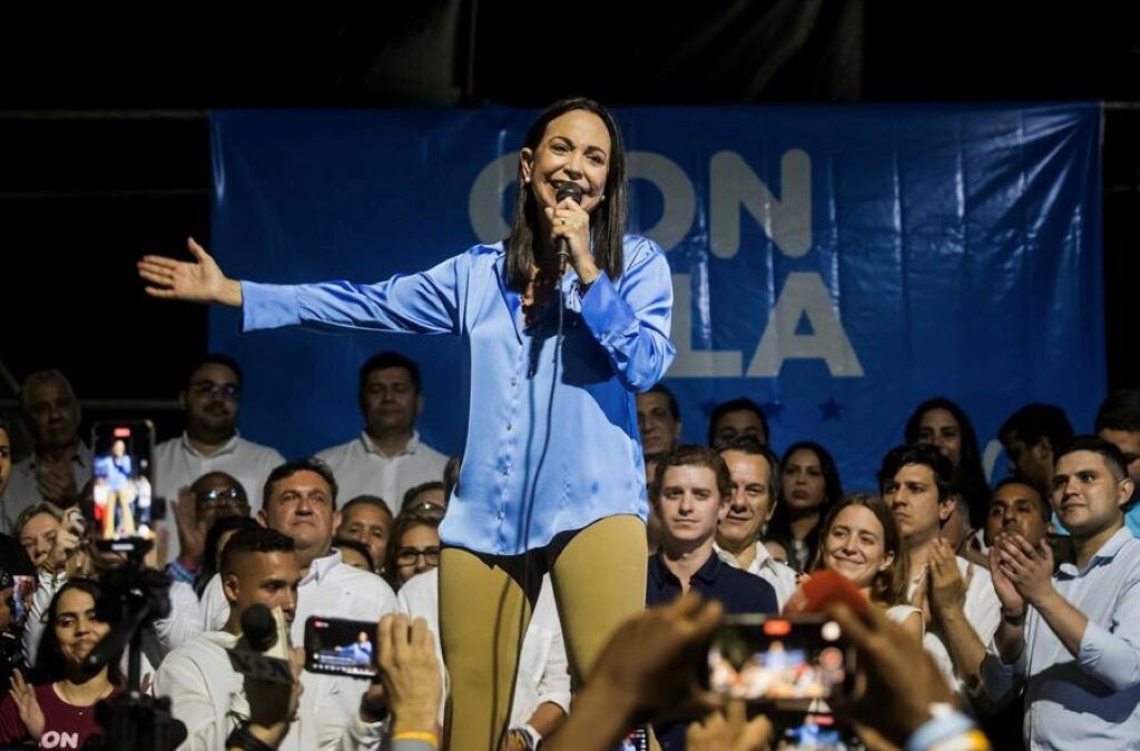 María Corina Machado se mantiene por encima del 92% de votos con el 64,88% de actas escrutadas por la CNP