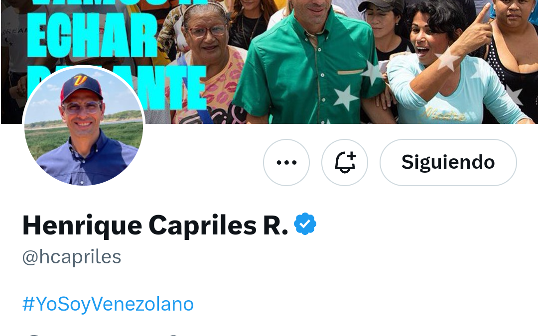 TWITTERAZO: @hcapriles «el servicio eléctrico nacional está destruído mientras Maduro ofreció vender electricidad a Brasil»
