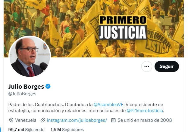 TWITTERAZO: @JulioBorges «El único responsable de la migración de venezolanos es Maduro»