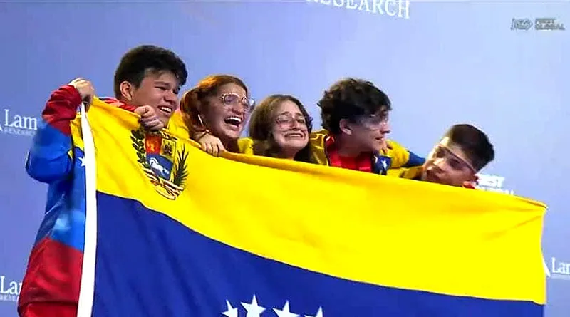 ¡ORGULLO! Zulianos que representaron a Venezuela son campeones del Mundial de Robótica «First Global Challenge»