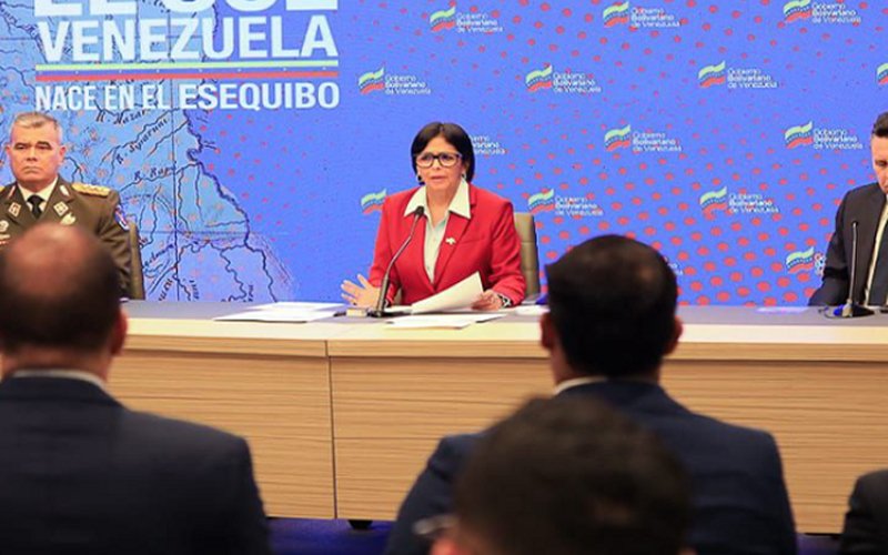 Delcy Rodríguez asegura que Guyana pidió a la CIJ suspender el referendo sobre el Esequibo