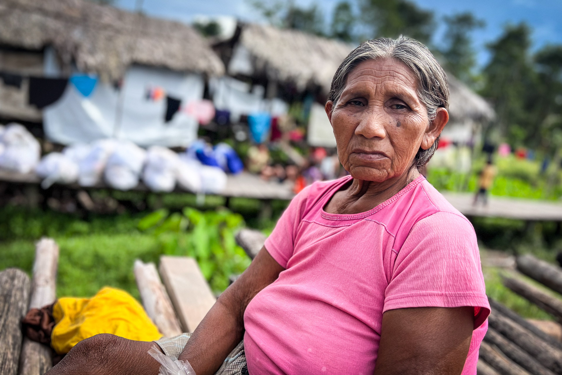 Maria, 56, is a Venezuelan indigenous Warao migrant in northern