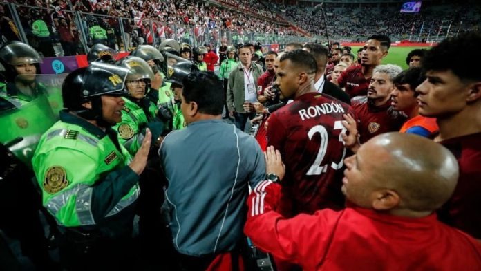 La Policía Nacional de Perú niega haber agredido a jugadores de la selección de Venezuela