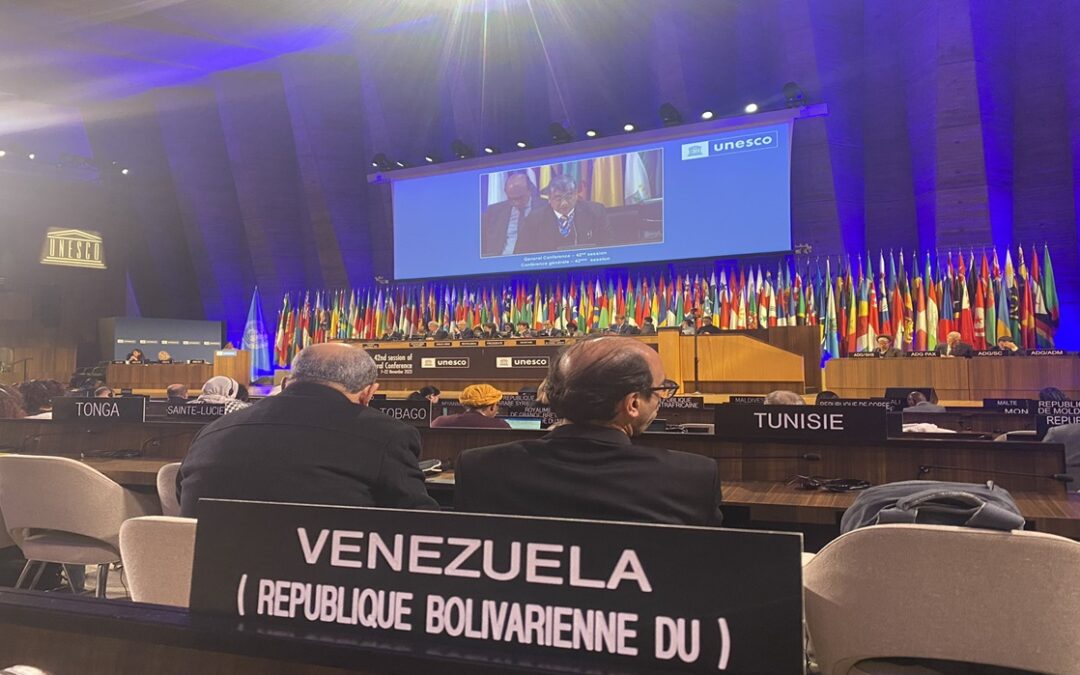 Venezuela recupera su derecho al voto en la Unesco tras casi un año