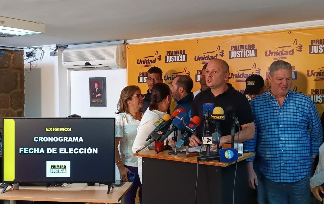 Primero Justicia exigió al CNE anunciar el cronograma electoral y fijar fecha de las elecciones presidenciales