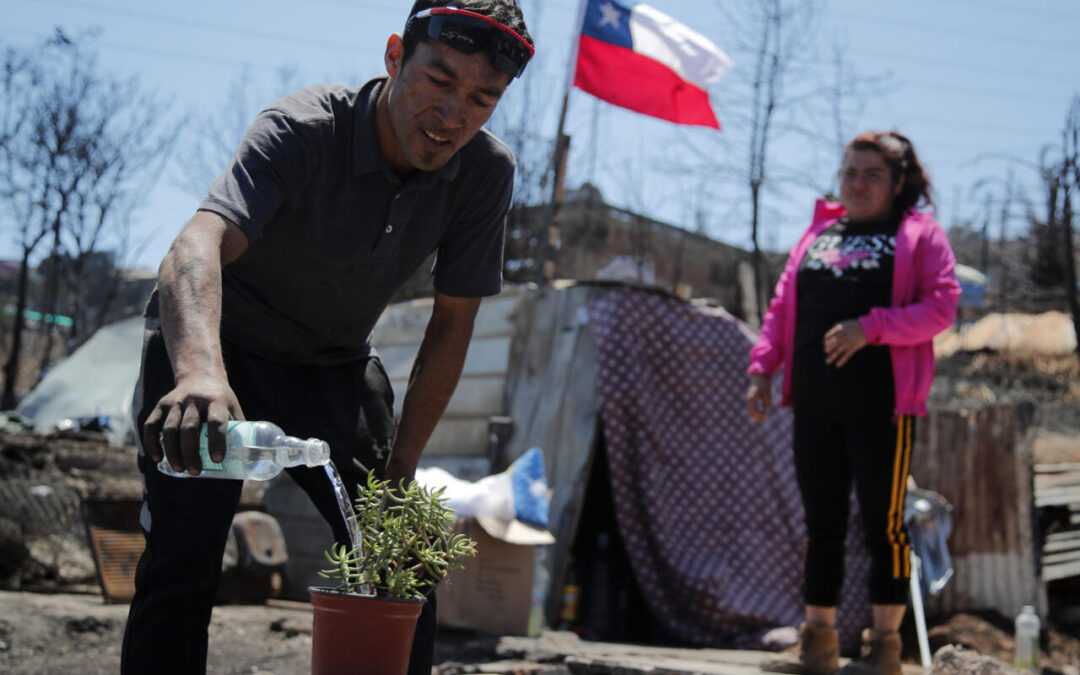 Los chilenos rearman sus hogares en las mismas zonas consumidas por los incendios