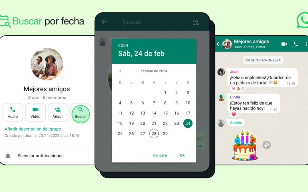 ¡MÁS FÁCIL! WhatsApp activa función para buscar mensajes por fecha