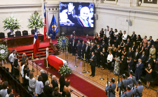 Chile despide a Piñera en el Salón de Honor del Congreso