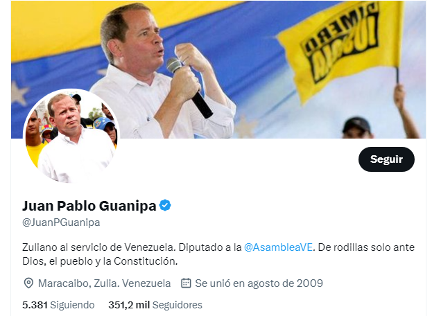 TWITTERAZO: @JuanPGuanipa sobre acuerdo de elecciones: «Es un arreglo entre iguales»