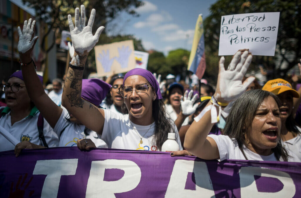 Activistas protestaron en Caracas para exigir liberación de 19 presas políticas