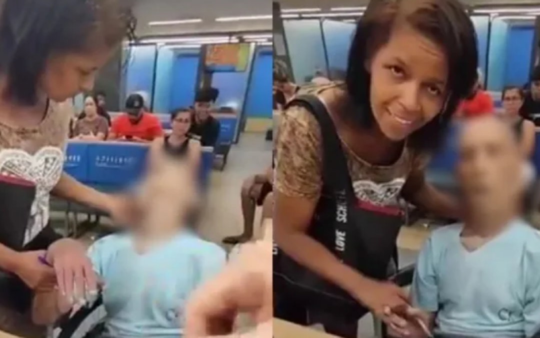 ¡INSÓLITO! Mujer lleva a su tío muerto al banco para cobrar un dinero (VIDEO)