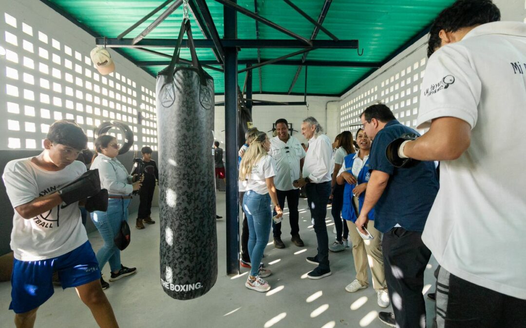 Alcaldía y actores humanitarios reinauguran estructura del Complejo Patria Joven