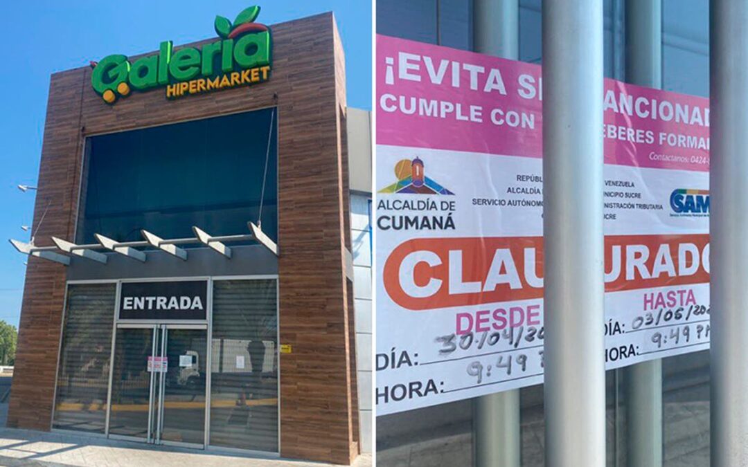 Clausuran centro comercial en Cumaná y detienen a un gerente por mostrar video pornográfico en presencia de niños