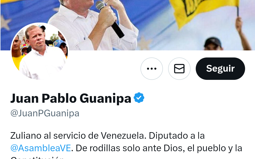 TWITTERAZO: JuanPGuanipa al gobierno «¿Utilizaron el gesto de la UE para cumplir su cometido de impedir su participación como observadores? «