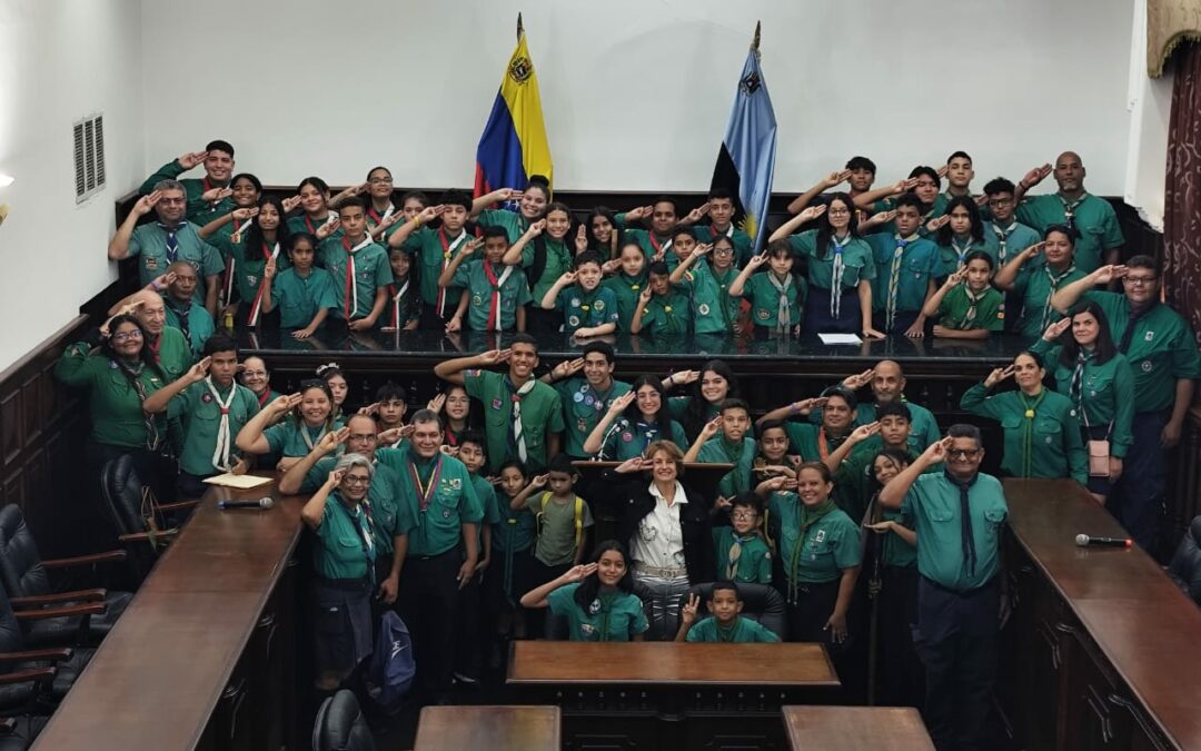 Con un acto simbólico el Clezulia recibió a la Asociación Scout de Venezuela
