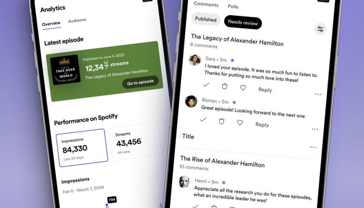 Spotify permitirá la publicación de comentarios en los podcast