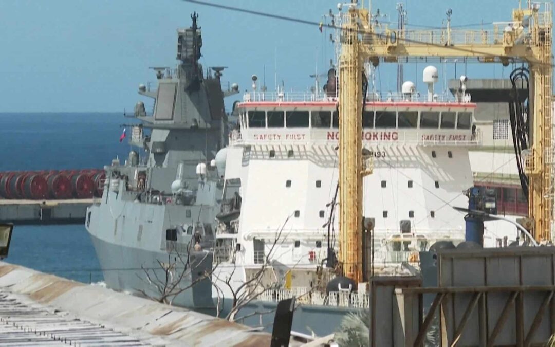 Buques militares rusos llegaron a Venezuela