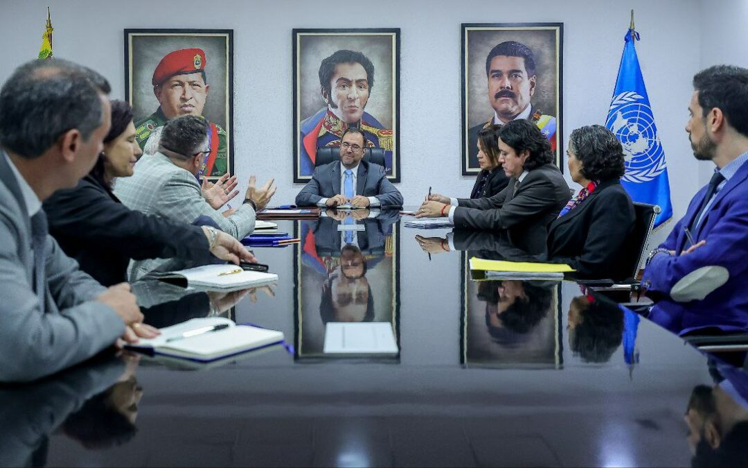 Expertos electorales de la ONU se reunieron con el canciller Yván Gil