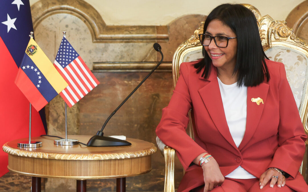 Estados Unidos reconoce a Delcy Rodríguez como jefa de Estado y representante legal de Venezuela