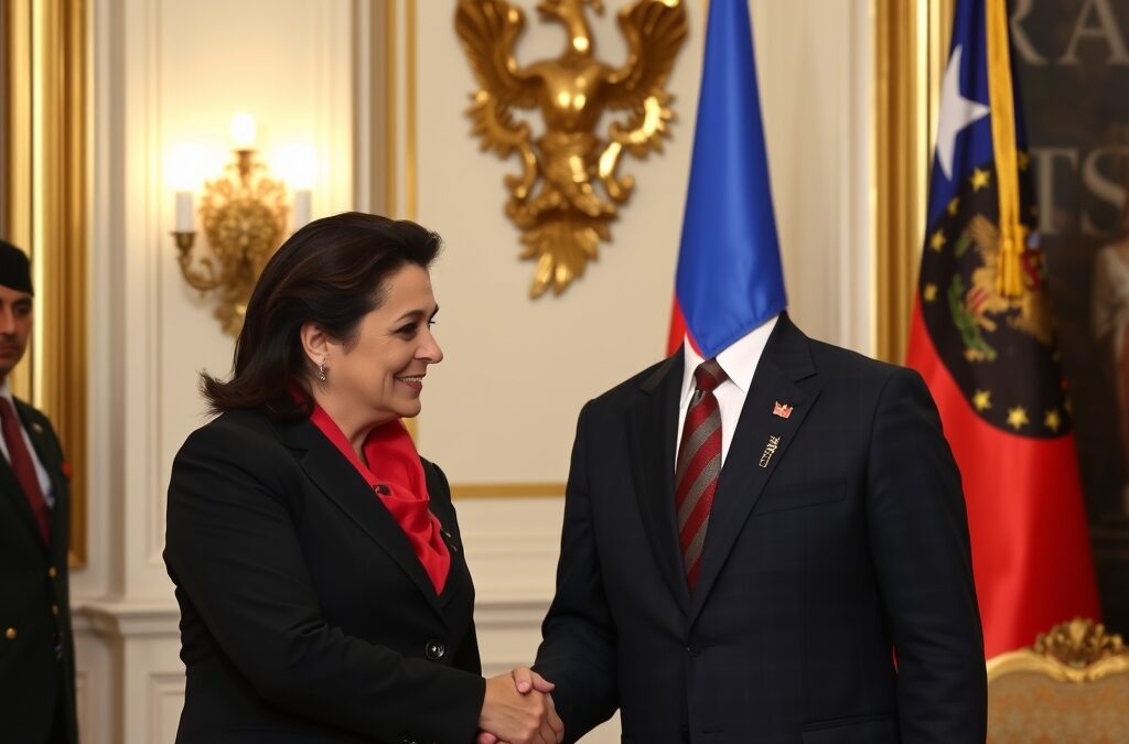 María Corina Machado se reúne con el Rey Felipe VI en Chile para impulsar la democracia venezolana