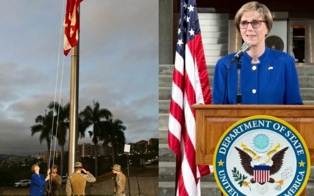 EE UU vuelve a izar su bandera en Caracas tras siete años