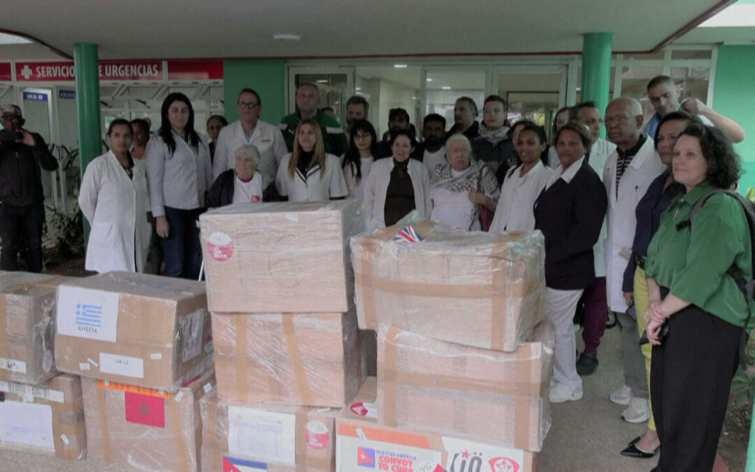 Convoy internacional entrega cinco toneladas de ayuda médica en Cuba